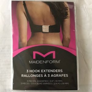 bag set of 3 maidenform bra extenders (3 hook)